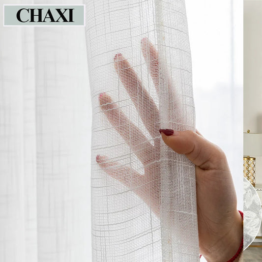 Modern Sheer Tulle Voile Window Curtains